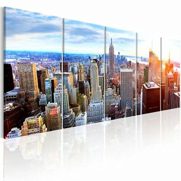 artgeist Wandbild New York: Sunrise mehrfarbig Gr. 200 x 80 günstig online kaufen