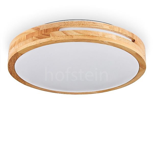 hofstein Deckenleuchte moderne Deckenlampe aus Metall/Bambus/Kunststoff günstig online kaufen