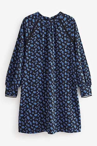 Next Minikleid Langarm-Minikleid mit Gitterdetail, Kurzgröße günstig online kaufen