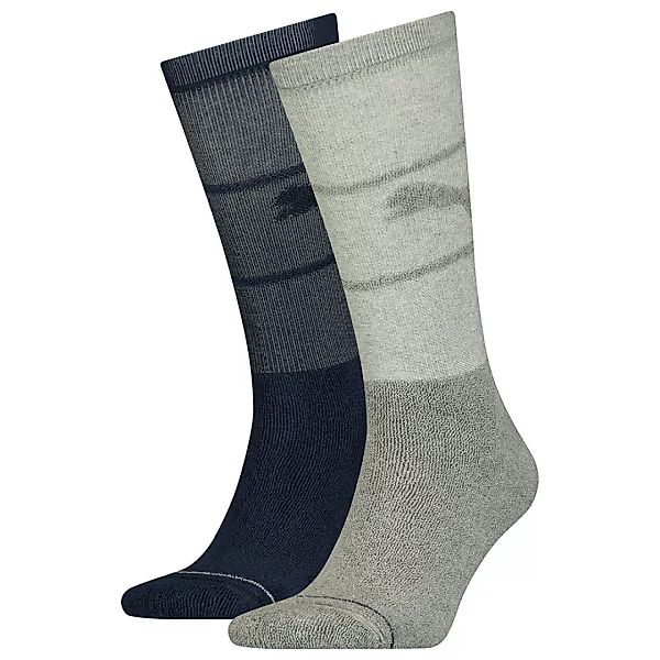 Puma Chill Reversed Crew Socken 2 Paare EU 35-38 Middle Grey Mélange / Blue günstig online kaufen