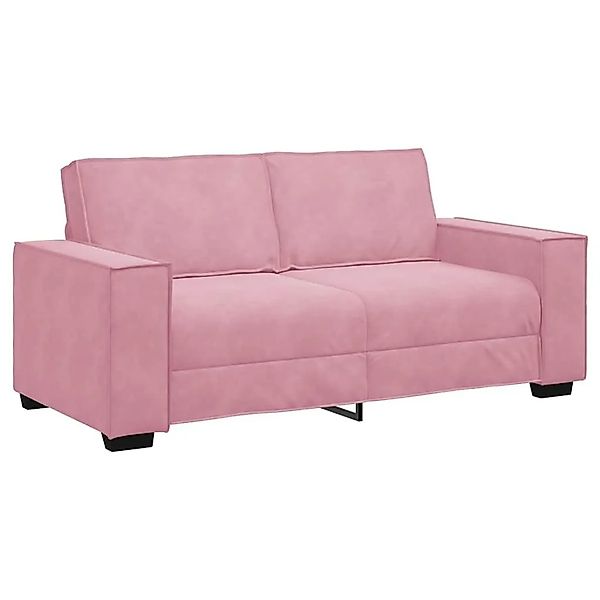 vidaXL 2-Sitzer-Sofa Rosa 140 cm Samt 4105023 günstig online kaufen
