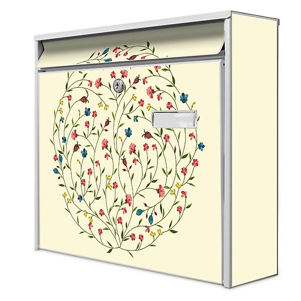 Banjado Briefkasten Weiß 36.2x32.2x10cm Groß / Inkl. Montagematerial & 2 Sc günstig online kaufen