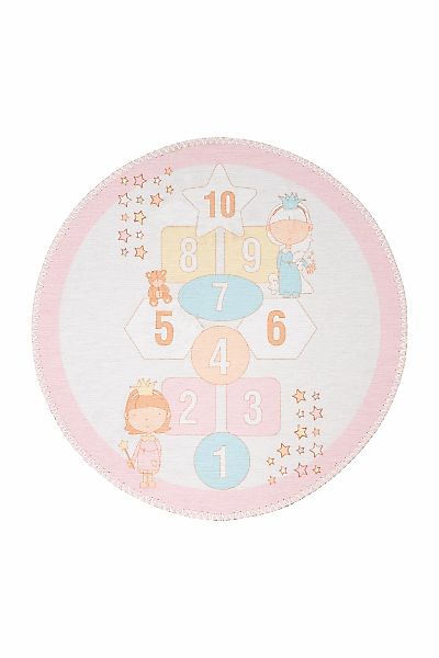 Arte Espina Kinderteppich Playground 100 Rosa Ø 160cm Rund günstig online kaufen
