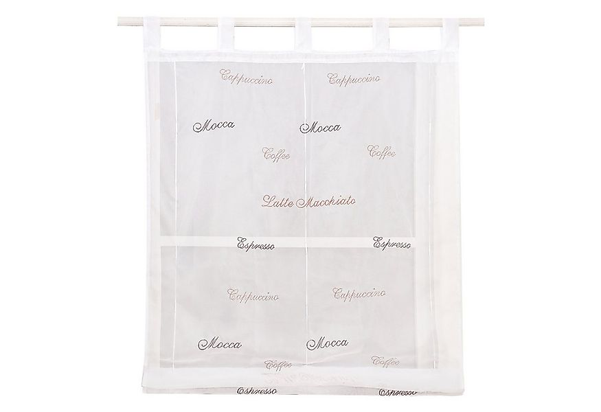 Joyswahl Raffrollo Laura, mit Schlaufen, Voile Raffgardinen Schlaufenrollo günstig online kaufen