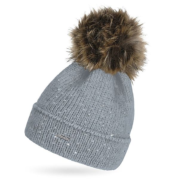Neverless Bommelmütze Damen Strick-Mütze mit Fellbommel günstig online kaufen