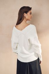 Next V-Ausschnitt-Pullover Ripp-Oberteil mit V-Ausschnitt (1-tlg) günstig online kaufen