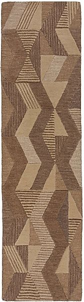 FLAIR RUGS Wollteppich "Asher" rechteckig 10 mm Höhe Geometrischer moderner günstig online kaufen