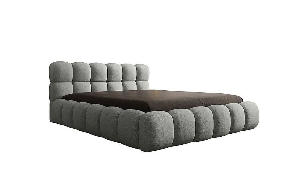 Luxusbetten24 Polsterbett Designer Polsterbett Boston Bouclé, mit Stauraum günstig online kaufen