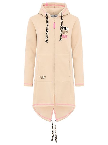 Zwillingsherz Kapuzensweatjacke Hoodiemantel LEO WILD FREE günstig online kaufen