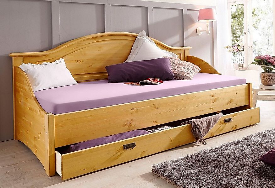 OTTO home Daybett "Konrad" stabile Konstruktion aus massiver Kiefer, mit Ro günstig online kaufen