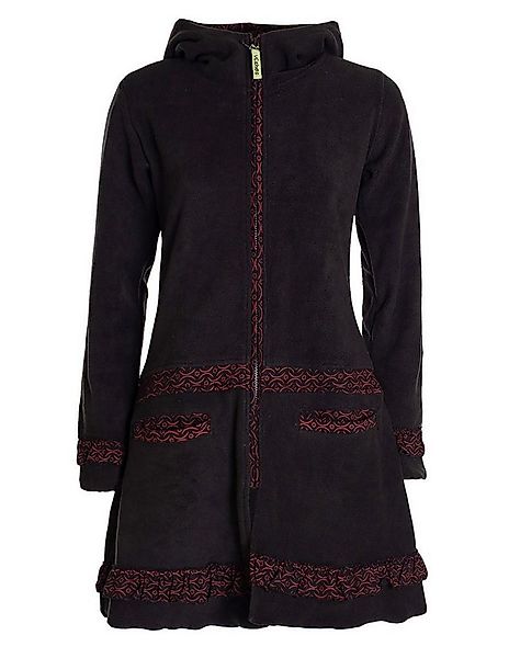 Vishes Kurzmantel Lange Fleecejacke Fleecemantel Übergangsjacke ECO-Fleece günstig online kaufen