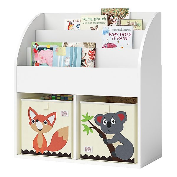 Bellabino Kinderregal Koro, weiß, mit 2 günstig online kaufen