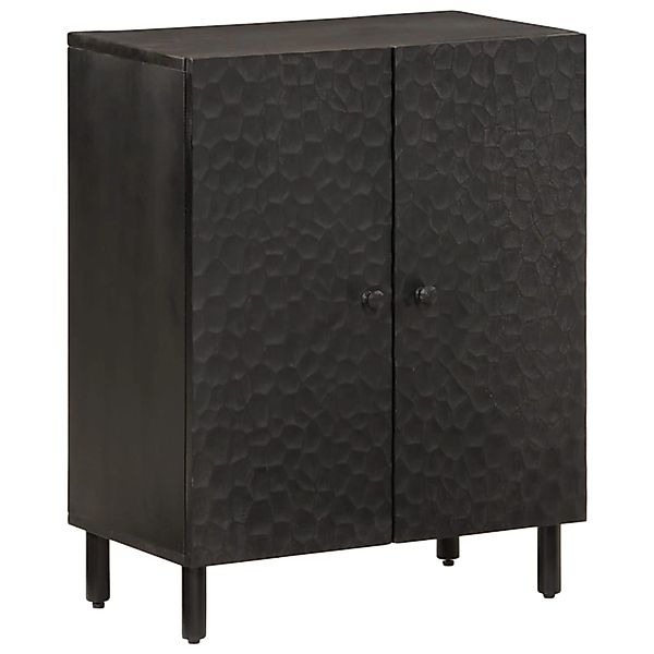 vidaXL Beistellschrank Schwarz 60x33x75 cm Massivholz Mango 356821 günstig online kaufen