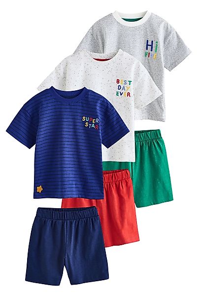 Next Pyjama Kurze Schlafanzüge, 3er-Pack (6 günstig online kaufen