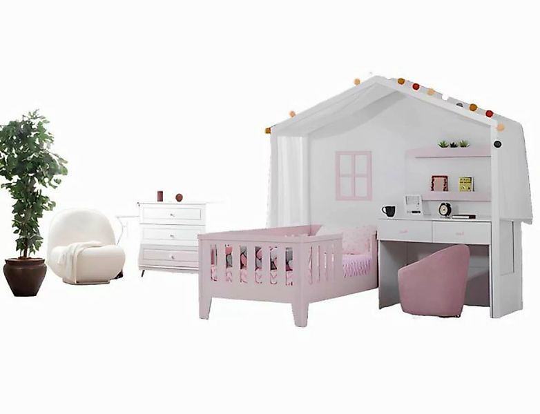 Xlmoebel Bett Designer Kinderbett mit integriertem Schreibtisch und passend günstig online kaufen