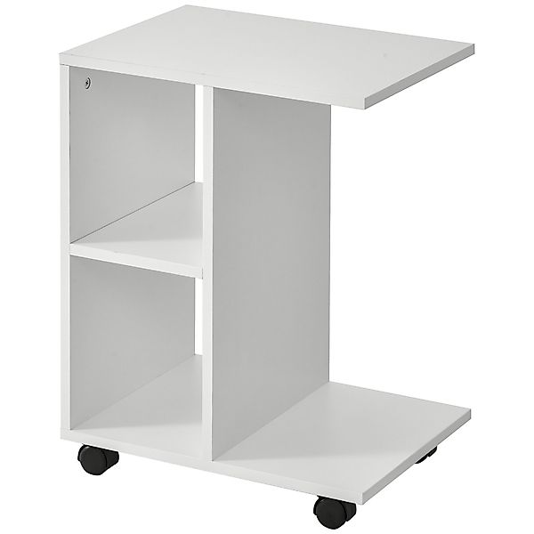 HOMCOM Beistelltisch in C-Form, Kaffeetisch, Couchtisch, Standtisch, Ecksch günstig online kaufen