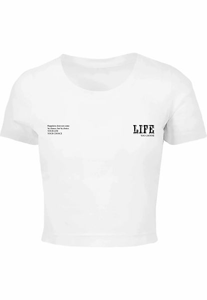 Merchcode T-Shirt "Merchcode Ladies Life Cropped Tee", (1 tlg.) günstig online kaufen