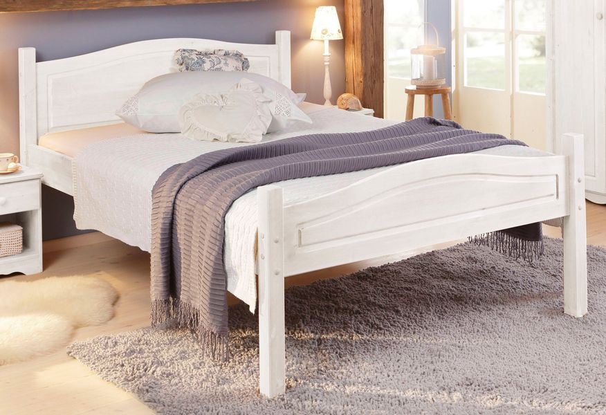 Home affaire Massivholzbett "Bolton" aus massivem Kiefernholz, in unterschi günstig online kaufen