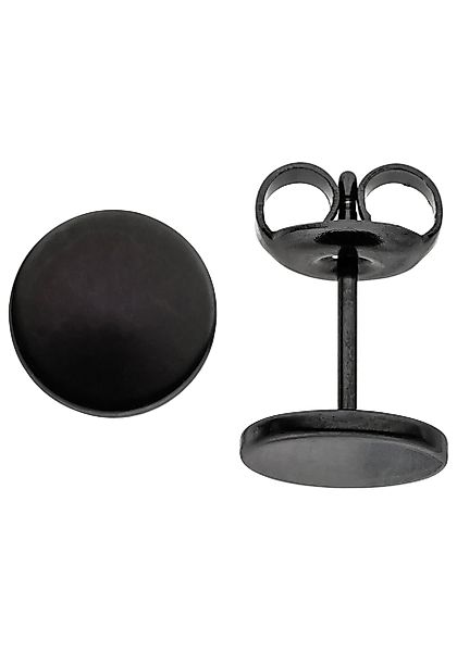 JOBO Paar Ohrstecker, STUDS Edelstahl schwarz günstig online kaufen