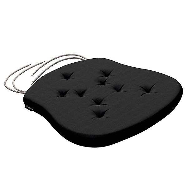 Stuhlkissen Peter mit Bindeschnur, schwarz, 41x 38 x 3,5 cm, Loneta (133-06 günstig online kaufen