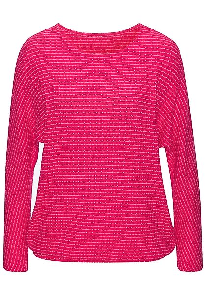 Vivance Langarmshirt "aus strukturierter Strickqualität" aus strukturierter günstig online kaufen