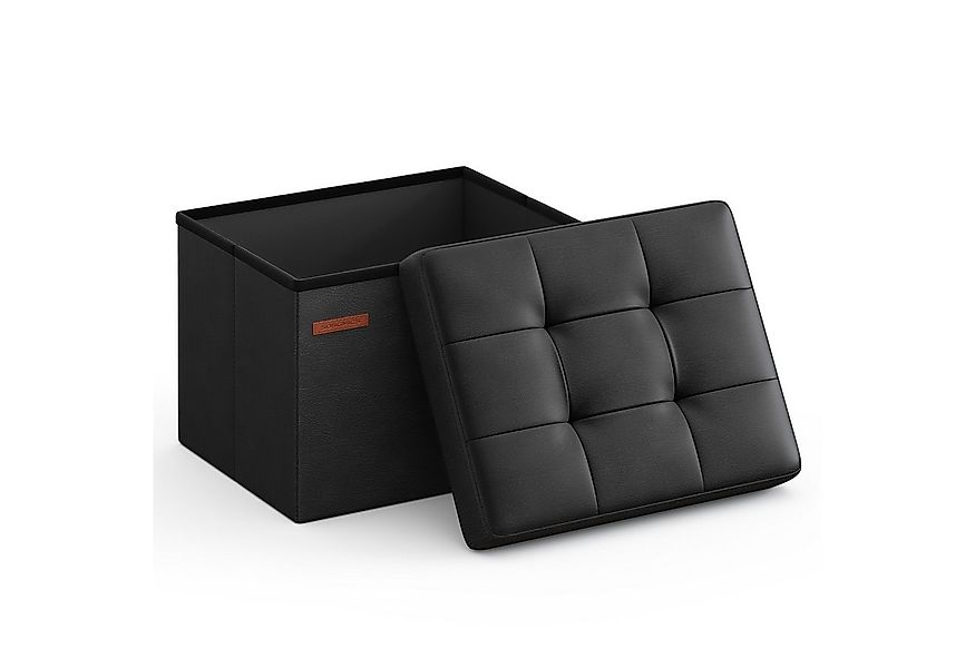 SONGMICS Sitzhocker, mit Stauraum, kleine klappbare Sitzbank, Fußbank, Aufb günstig online kaufen