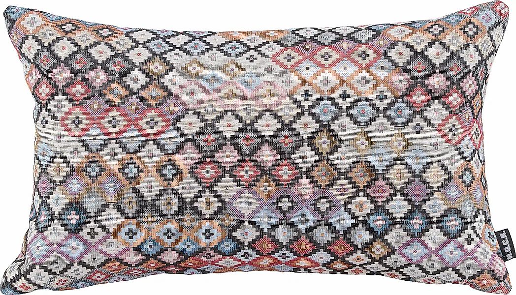 H.O.C.K. Dekokissen "Hugo" mit trendigem Muster, Kissenhülle mit Füllung, 1 günstig online kaufen