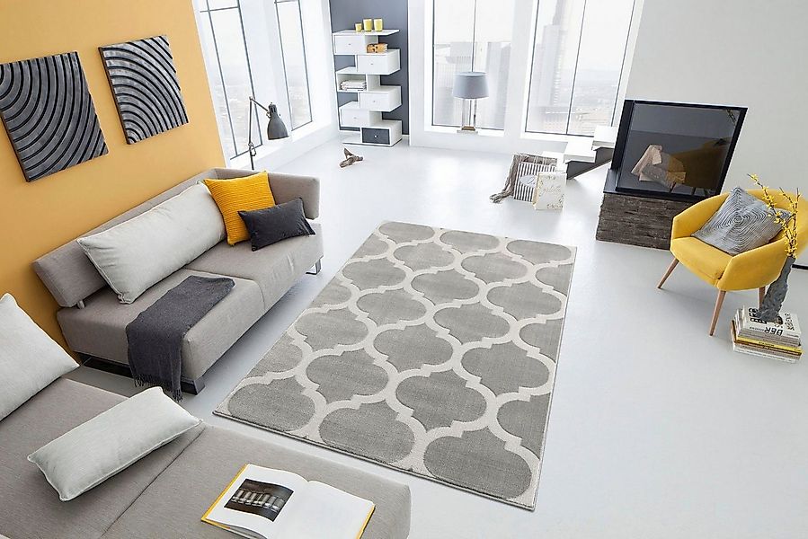 Home affaire Teppich Fenris, rechteckig, Höhe: 12 mm, Konturenschnitt, 3D-D günstig online kaufen