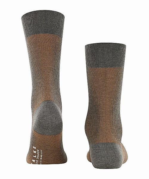 FALKE Fine Shadow Herren Socken, 43-44, Grau, Rippe, Baumwolle, 13141-35600 günstig online kaufen