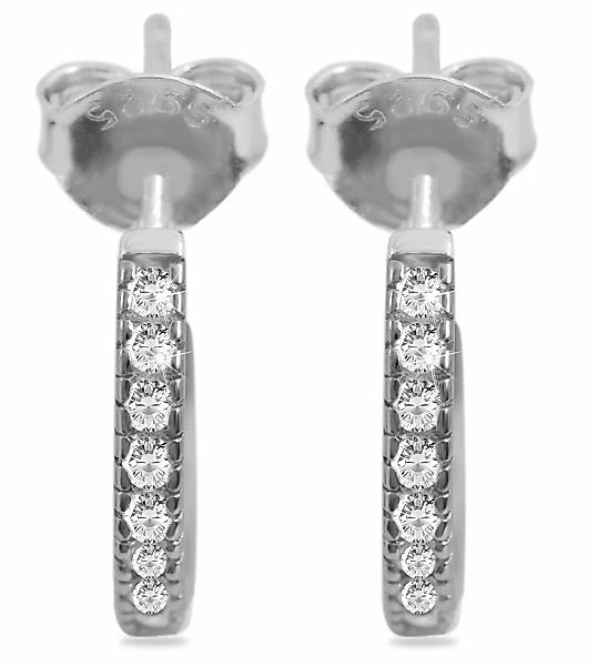 Adelia´s Paar Ohrhänger "Damen Ohrringe – Ohrstecker aus 925 Silber mit Zir günstig online kaufen