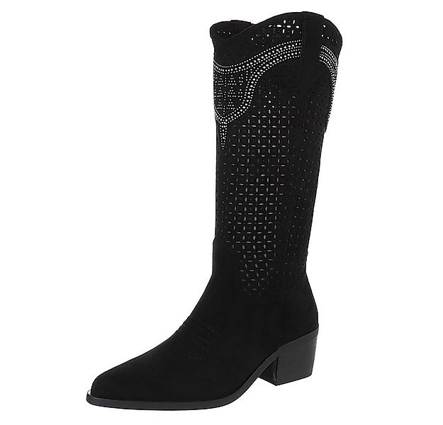 Ital-Design Damen Cowboyboots Western Sommerboots (88843678) Blockabsatz St günstig online kaufen