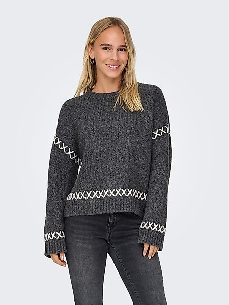 ONLY Rundhalspullover ONLAMANDA LIFE LS O-NECK günstig online kaufen