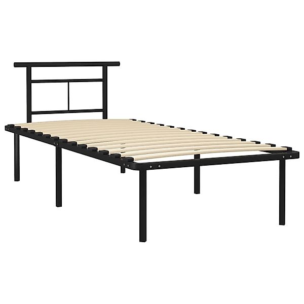 vidaXL Bett Bettgestell Schwarz Metall 90x200 günstig online kaufen