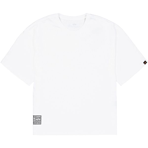 Alpha  T-Shirt Aloha Flower T Back Print - white/black günstig online kaufen