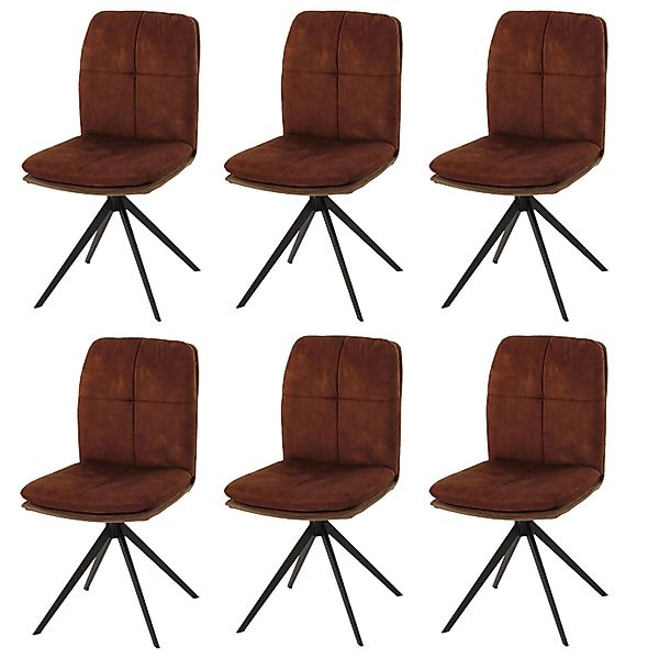 MCW Esszimmerstuhl M68 6er-Set Braun günstig online kaufen