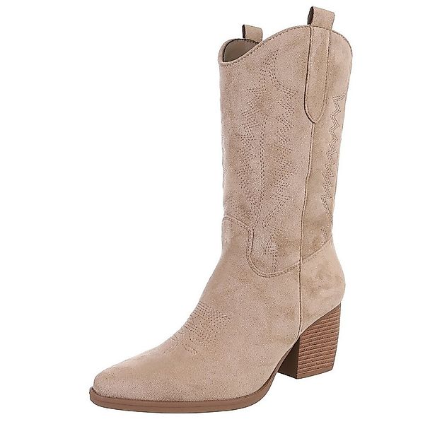 Ital-Design Stilvolle Damenstiefel aus hochwertigem Material Westernstiefel günstig online kaufen