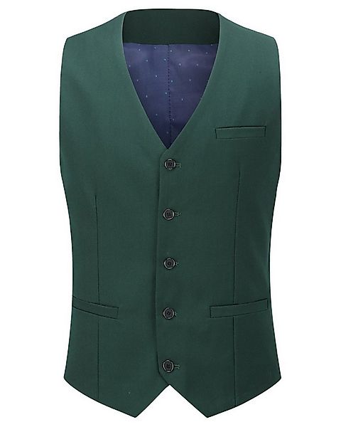 Allthemen Anzugweste Slim Fit Hochzeitsweste mit kontrastfarbenem Futter günstig online kaufen