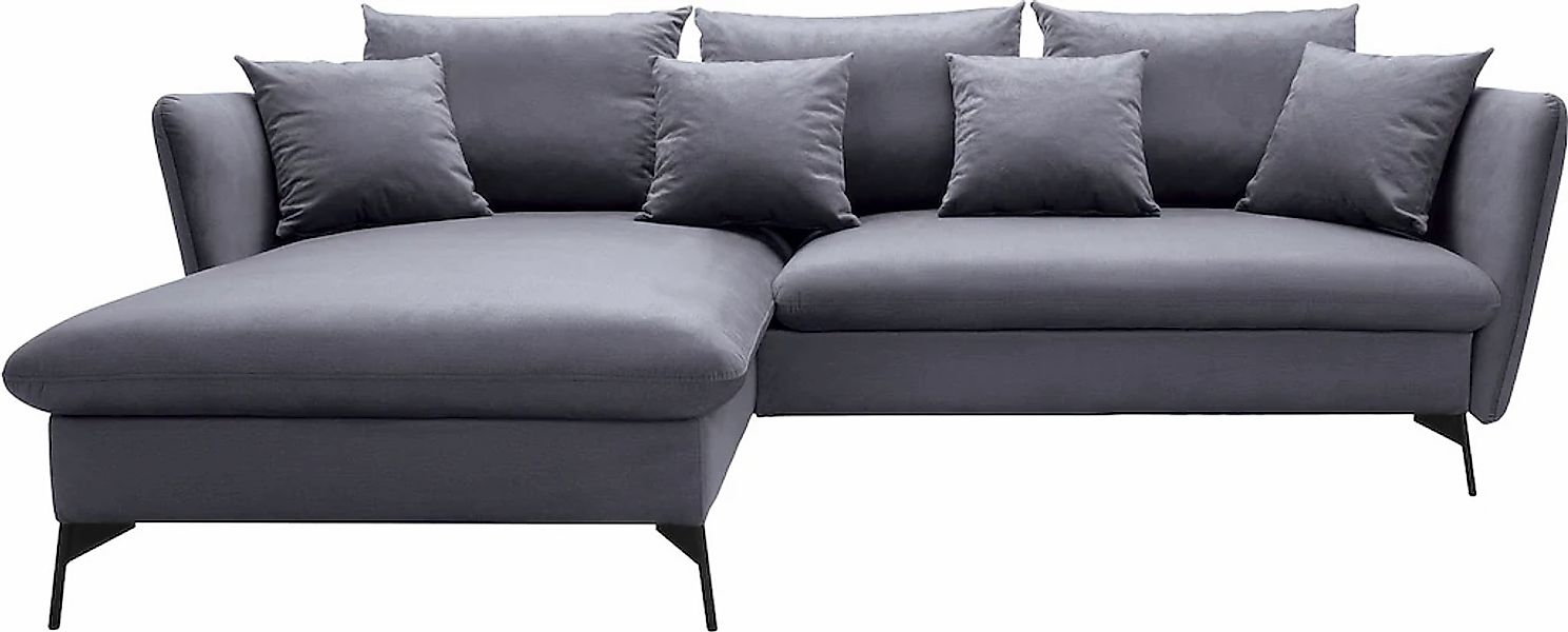OTTO home Ecksofa "LIVORNO,258 cm, L-Form," Schlaffunktion u. Bettkasten (1 günstig online kaufen