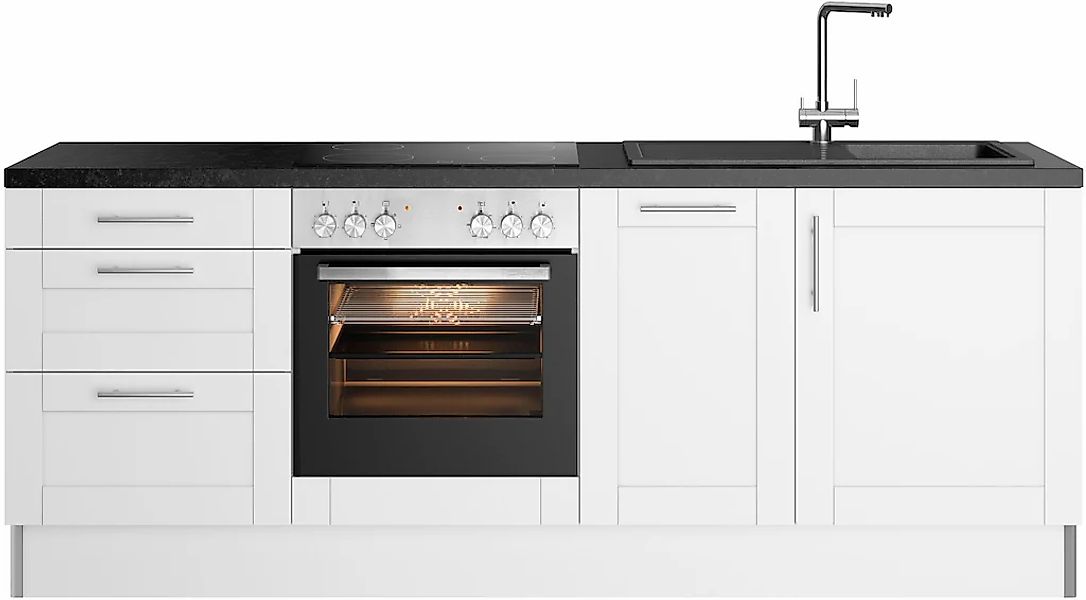 KOCHSTATION Küchenzeile "KS-Ahus" 225 cm breit,wahlweise mit E-Geräten,Soft günstig online kaufen