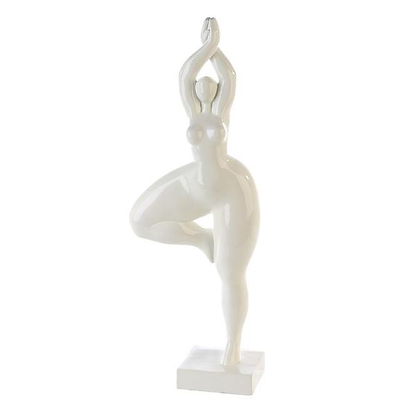 Design Figur Deko Skulptur Ballerina 52 hoch Weiß günstig online kaufen