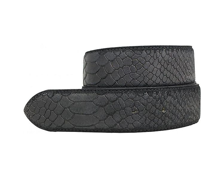 BELTINGER Ledergürtel Wechselgürtel mit Pythonprägung mit Druckknöpfen 4 cm günstig online kaufen