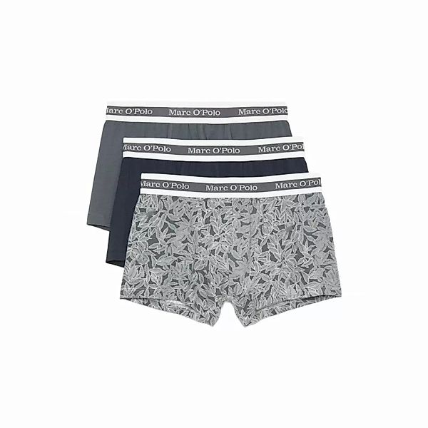Marc O Polo Herren Boxer Shorts, 3er Pack - Trunks, Cotton Stretch Blau/Mar günstig online kaufen
