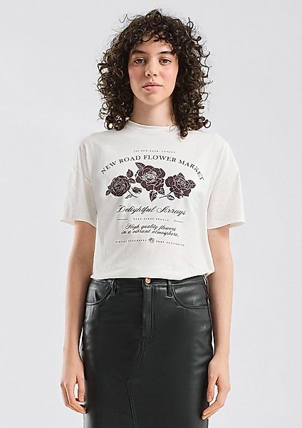 QS Kurzarmshirt T-Shirt Printshirt günstig online kaufen