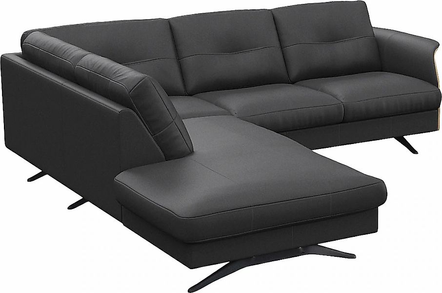 FLEXLUX Ecksofa "Glow, super bequem durch hochwertigem Sitzaufbau mit Feder günstig online kaufen