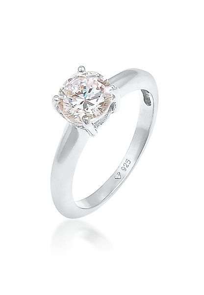 Elli Fingerring Solitär Klassisch Zirkonia Verlobung günstig online kaufen