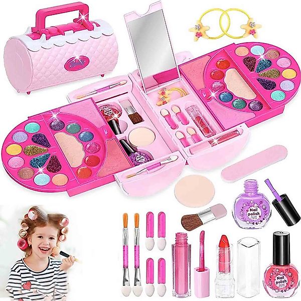KINSI Lernspielzeug Kinder Schminkkoffer,Prinzessin Kosmetikset, Rollenspie günstig online kaufen