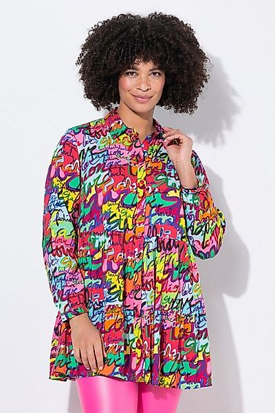 Angel of Style Tunika Bluse A-Linie Schriftprint Volants günstig online kaufen