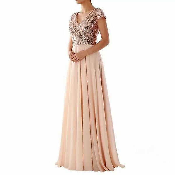 FIDDY Abendkleid Damen-Bankett-Abendkleid mit V-Ausschnitt – Sommerkleid günstig online kaufen