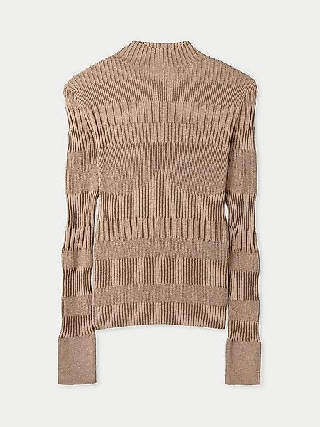 GOBI Cashmere Stehkragenpullover Hochgeschlossener Rippenpullover aus Baumw günstig online kaufen