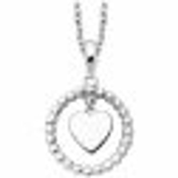 Anhänger mit Kette 925/- Sterling Silber rhodiniert Moving Heart günstig online kaufen